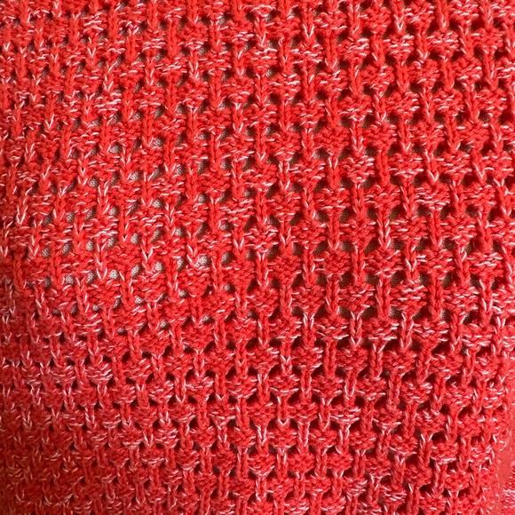 Stylus Orange and White Long Sleeve Crew Neck Women’s Sweater. Size Large - Picture 2 of 8